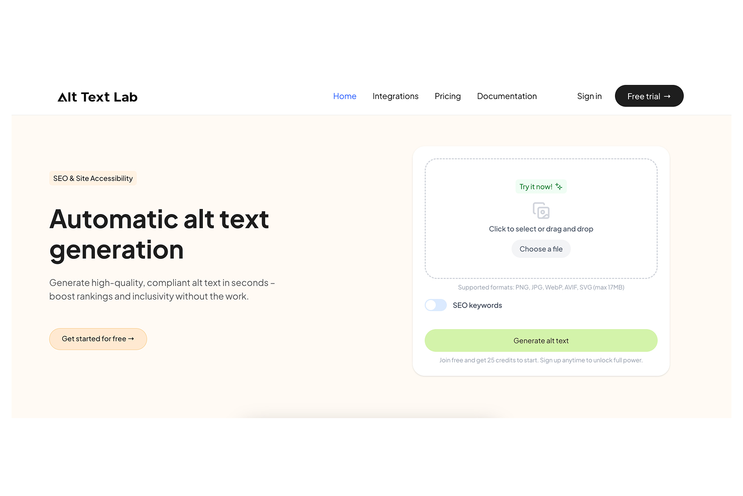 AltTextLab screenshot