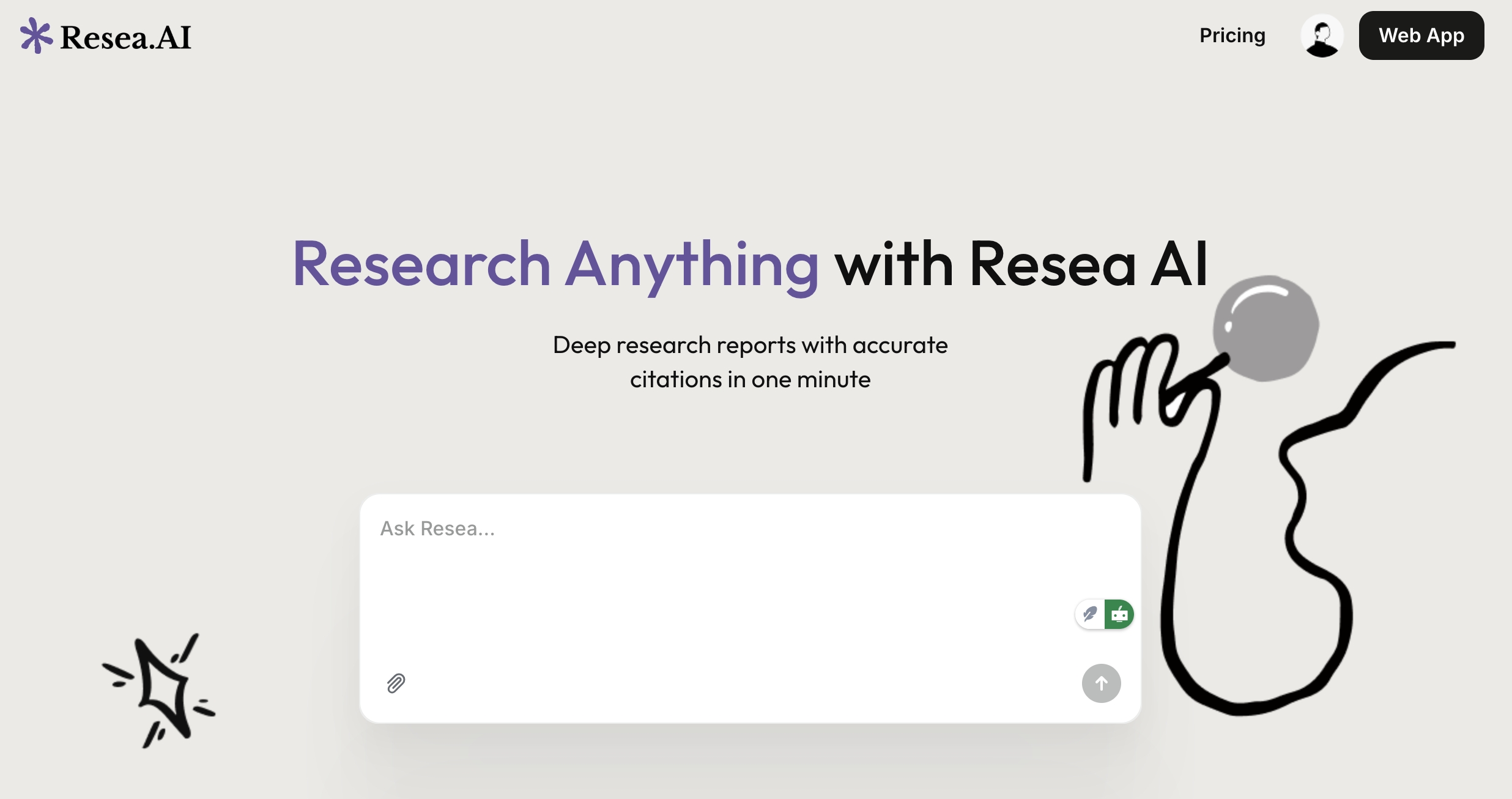 Resea AI screenshot