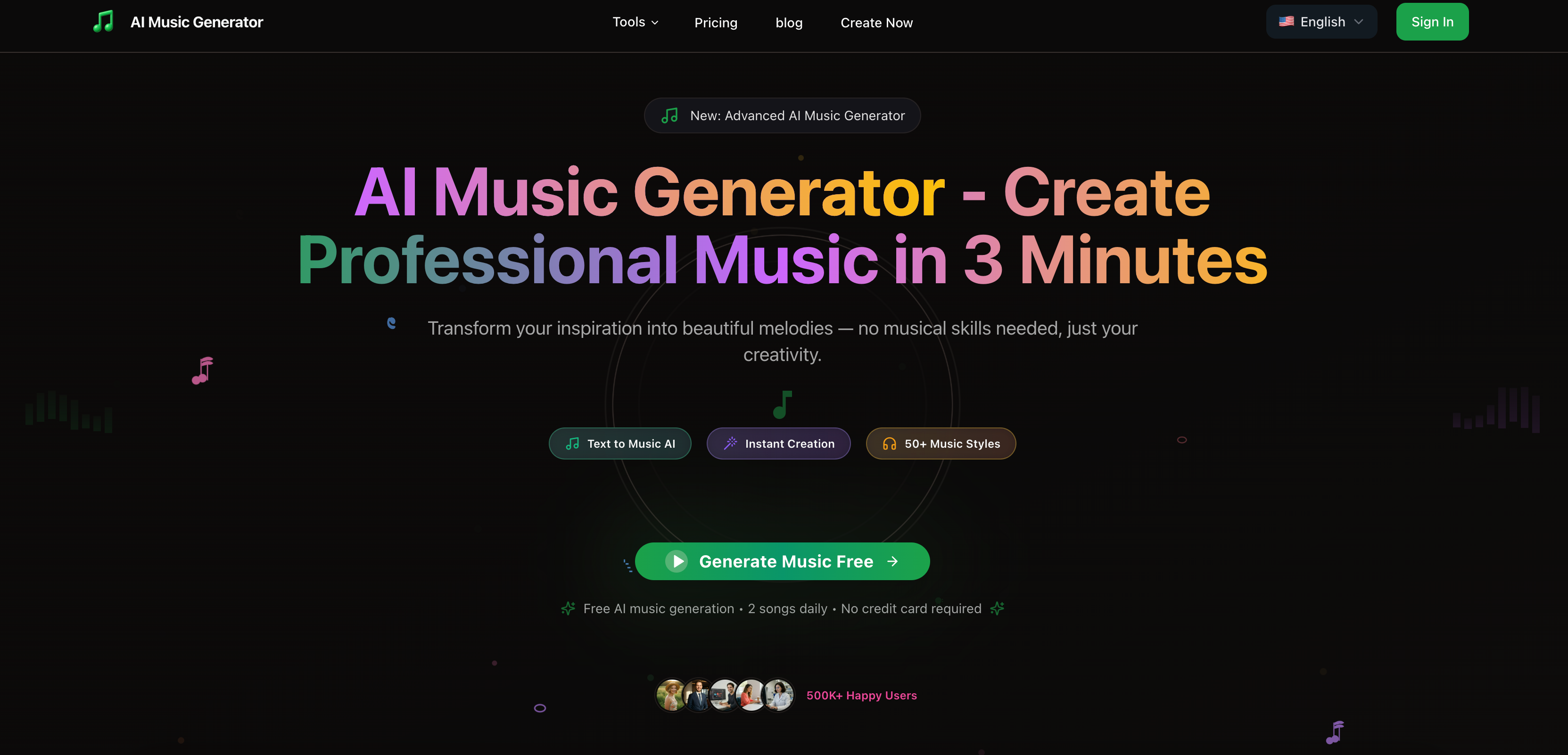 AI Music Generator screenshot