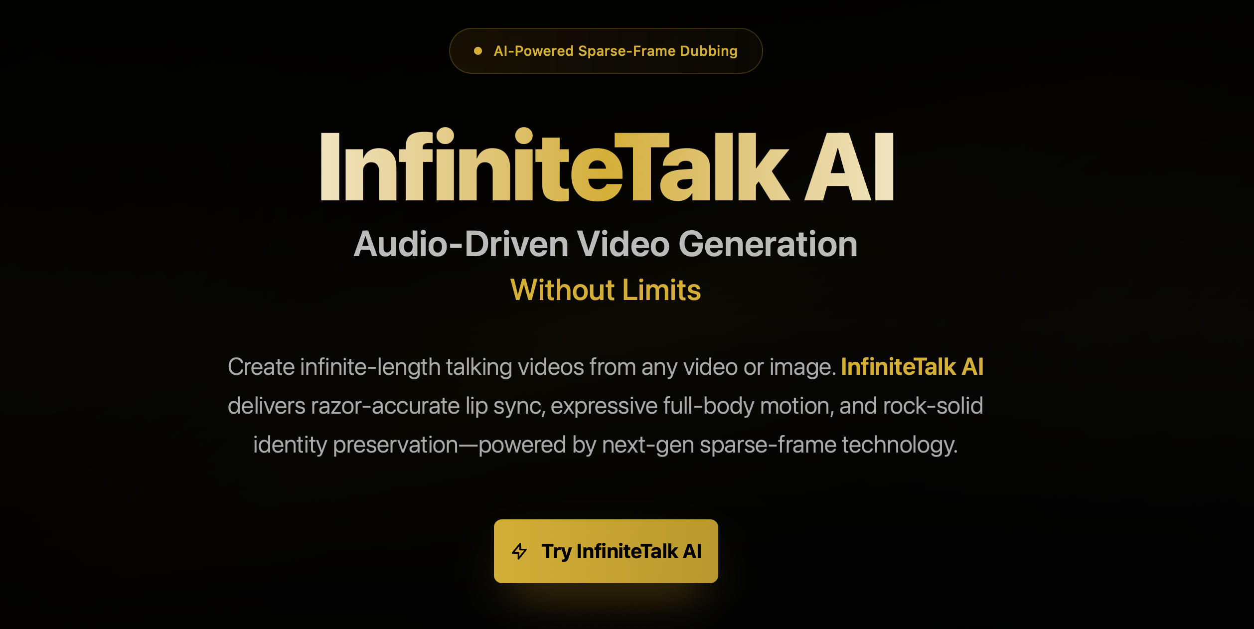 InfiniteTalk AI screenshot