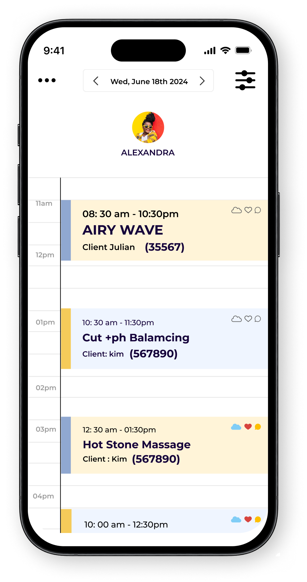 Salonist screenshot