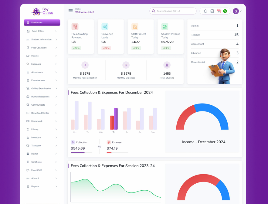 Spyclass Erp Solution screenshot
