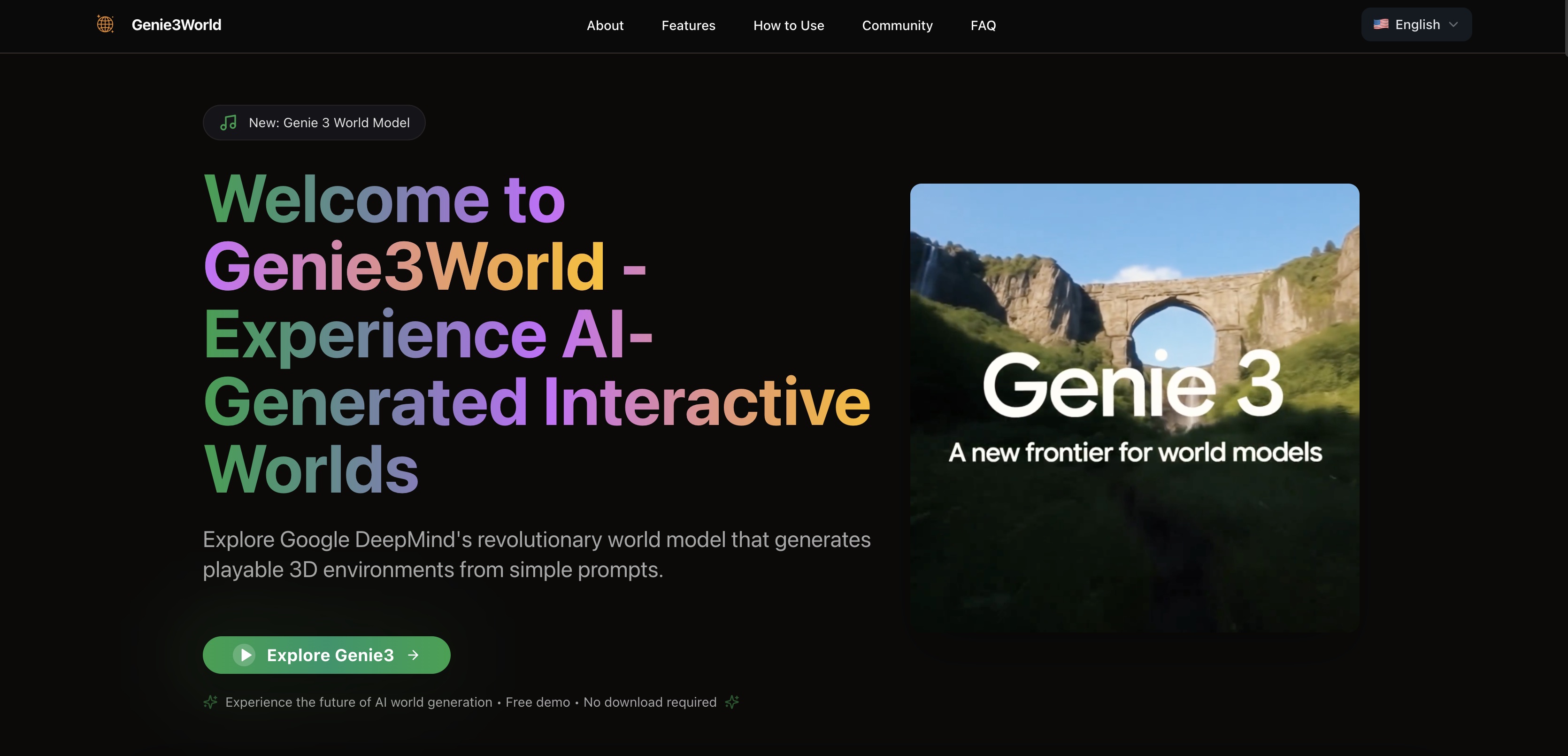 Genie3World screenshot