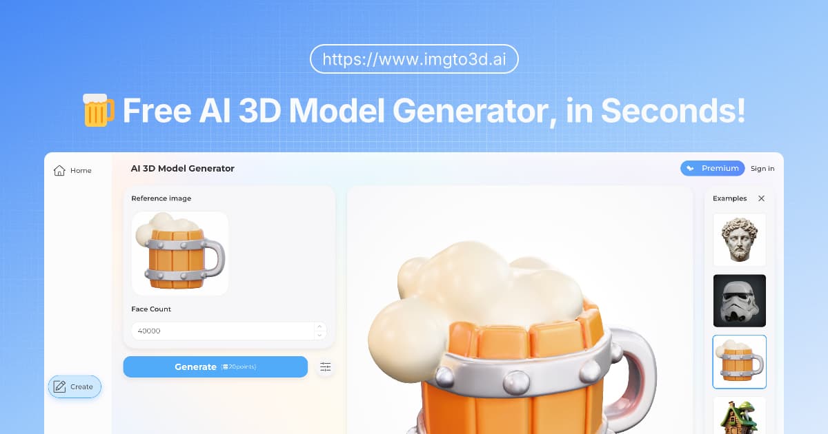 Free AI 3D Model Generator screenshot