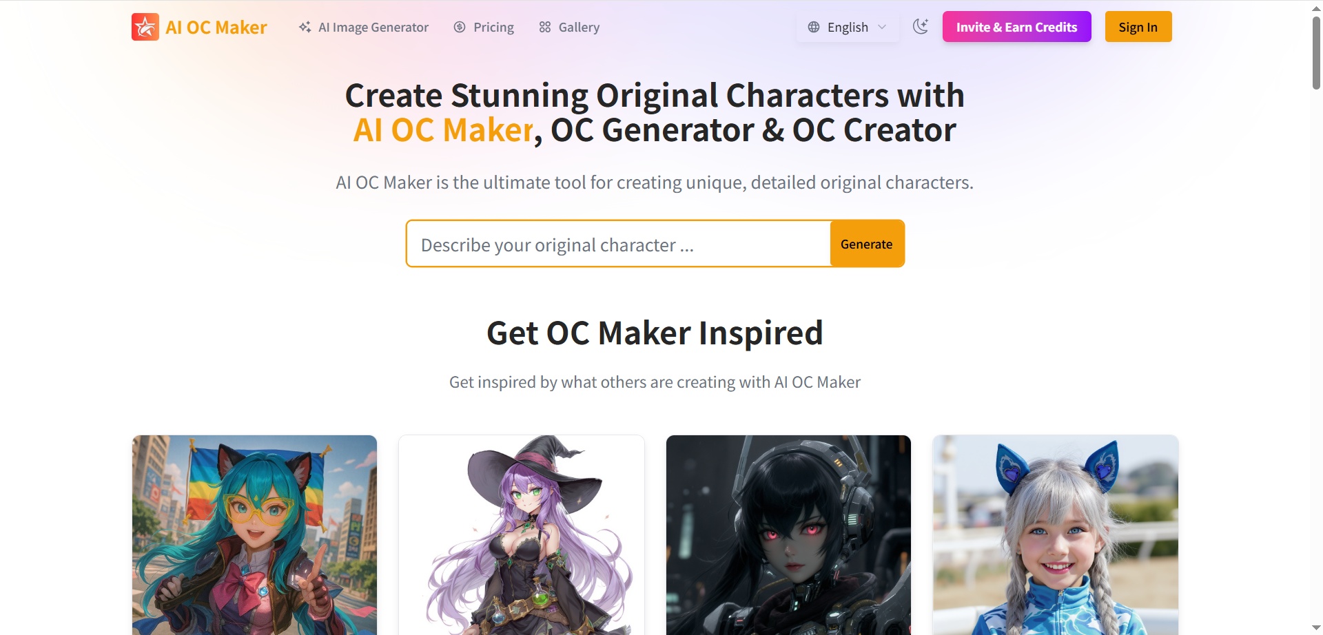 AI OC Maker screenshot