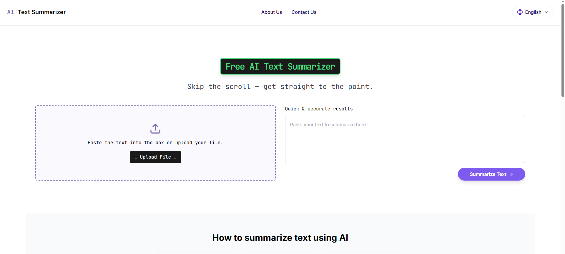 AI Text Summarizer That Rocks: Faster Content Analysis screenshot
